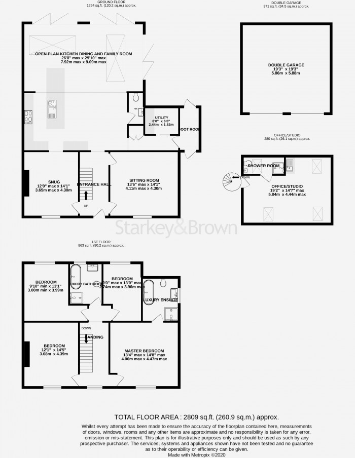 Floorplan for Dial House, 41 Main Road, Washingborough