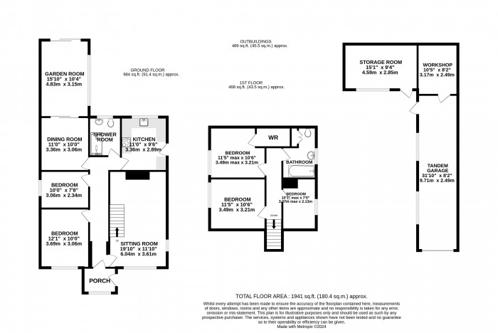 Floorplan for Westfield Drive, North Greetwell, Lincoln