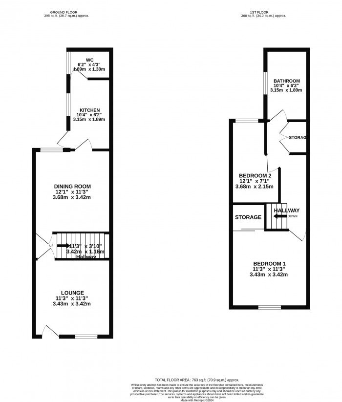 Floorplan for Sidney Terrace, Lincoln