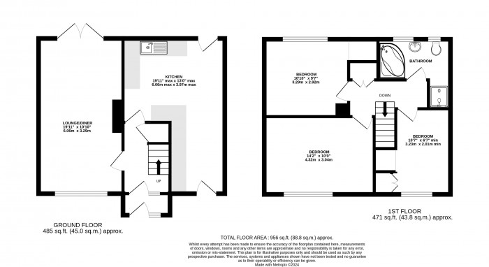 Floorplan for Queen Mary Road, Lincoln