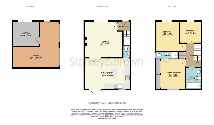 Floorplan for Thorold Way, Harmston, Lincoln