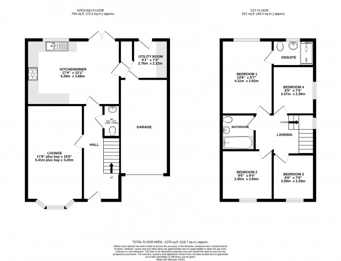 Floorplan for Harland Road, Lincoln