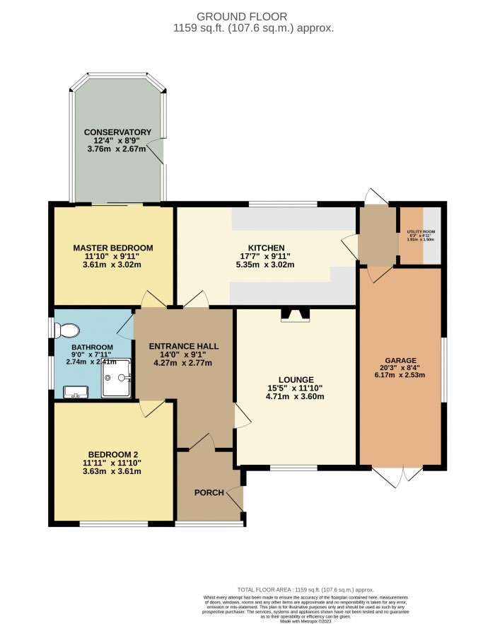 Floorplan for Roselea Avenue, Welton, Lincoln