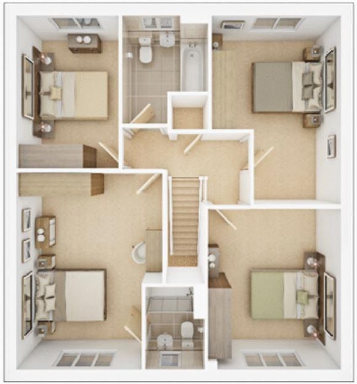 Floorplan for Saxilby Heights, Church Lane, Lincoln