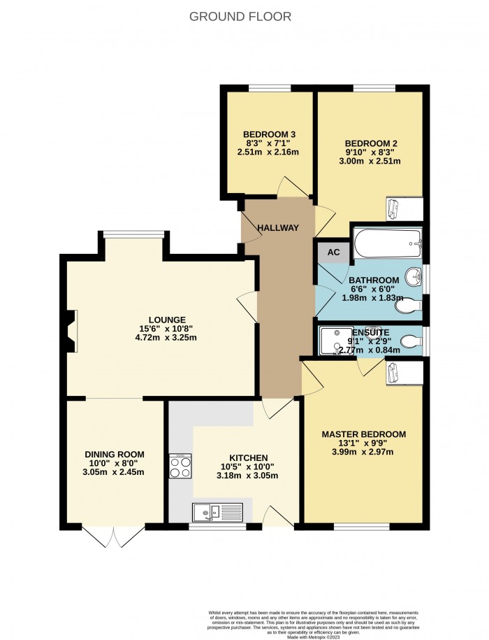 Floorplan for Heathfield Avenue, Branston, Lincoln