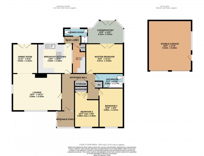 Floorplan for Lowthorpe, Southrey, Lincoln