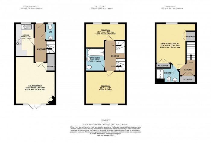 Floorplan for Whitebeam Drive, Witham St. Hughs, Lincoln