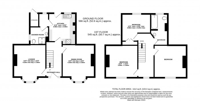 Floorplan for West Parade, West End, Lincoln