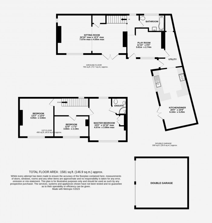 Floorplan for Nelson Road, Fiskerton, Lincoln