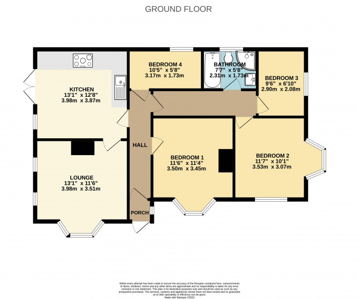 Floorplan for Fowler Road, Scunthorpe