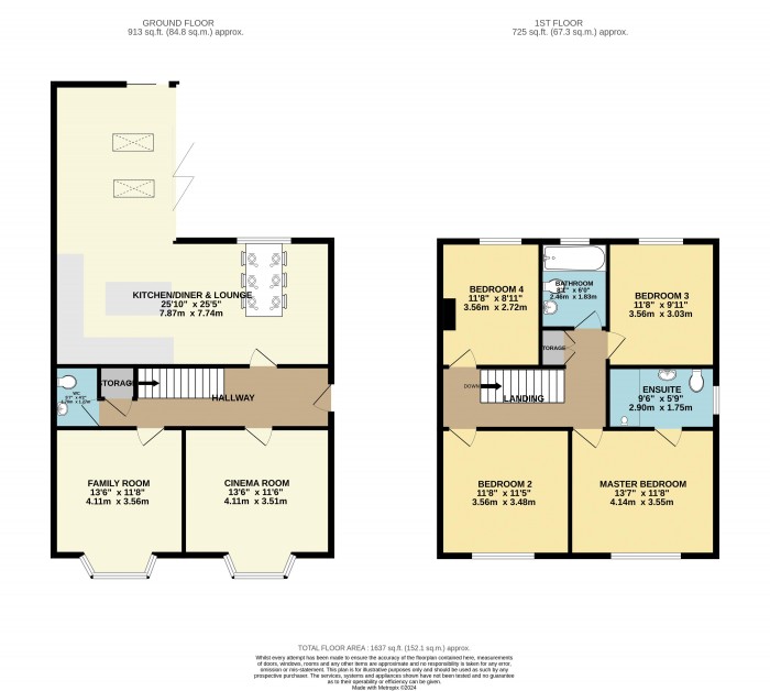 Floorplan for West Parade, West End, Lincoln