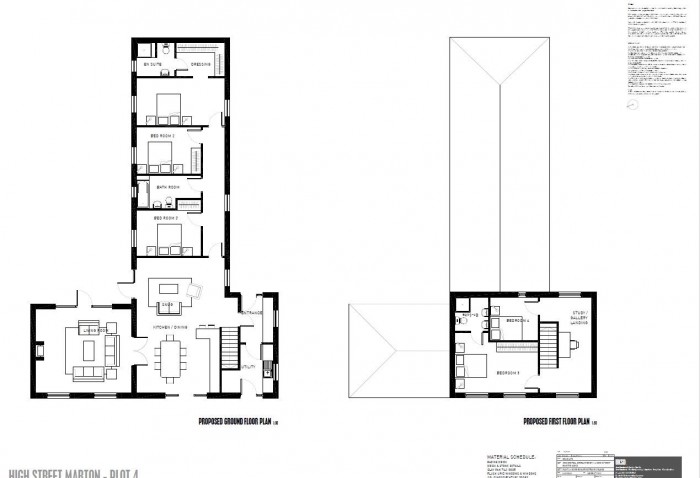 Floorplan for Development Land, The Willows, Marton