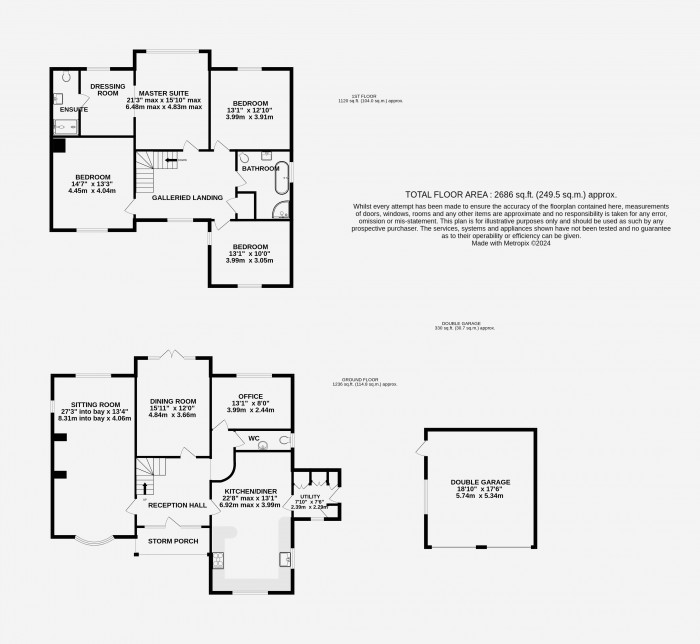 Floorplan for Wrays Yard, School Road, Nocton, Lincoln