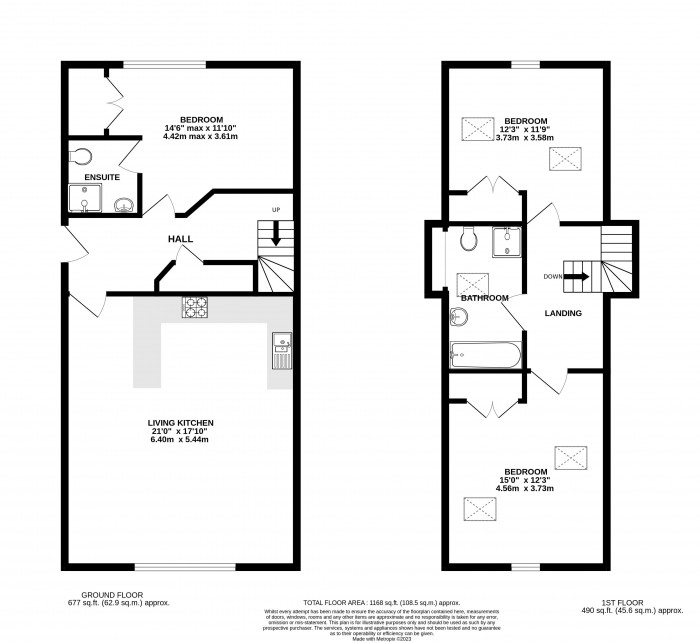 Floorplan for Peel Street, Lincoln