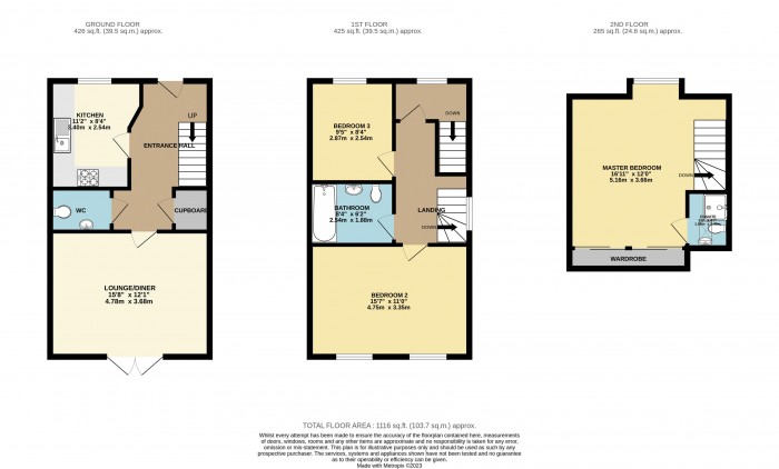 Floorplan for Fox Close, Branston