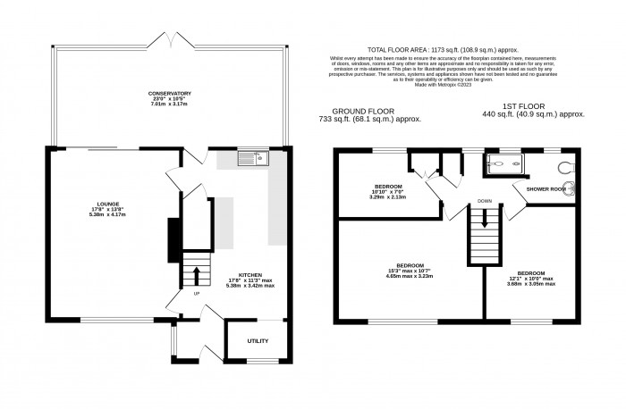 Floorplan for Nightingale Crescent, Lincoln