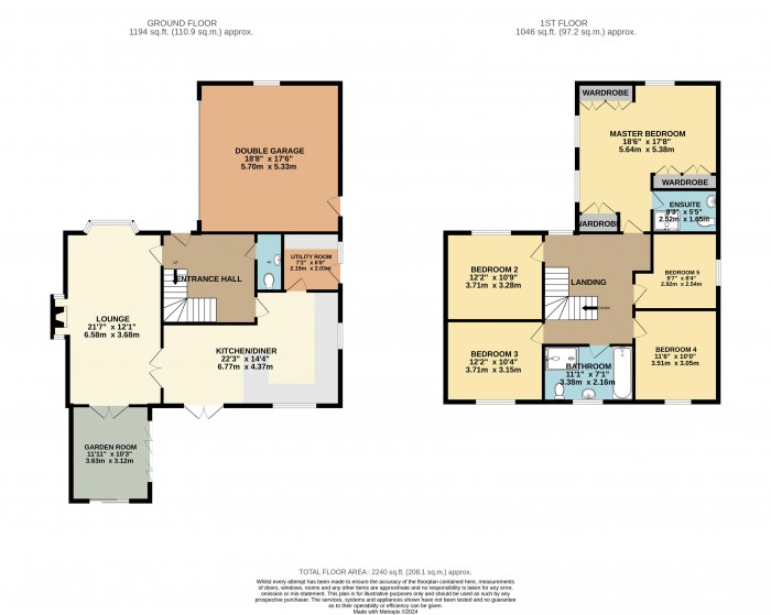 Floorplan for Foxford Lane, Cherry Willingham, Lincoln