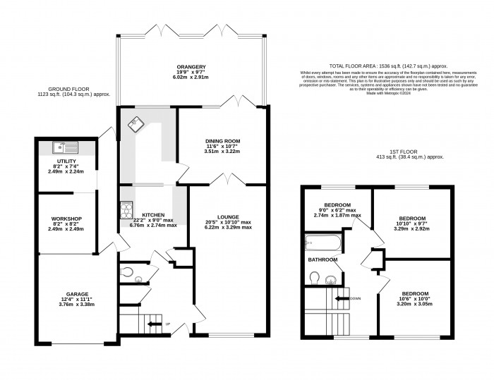 Floorplan for Ridgeway, Nettleham, Lincoln