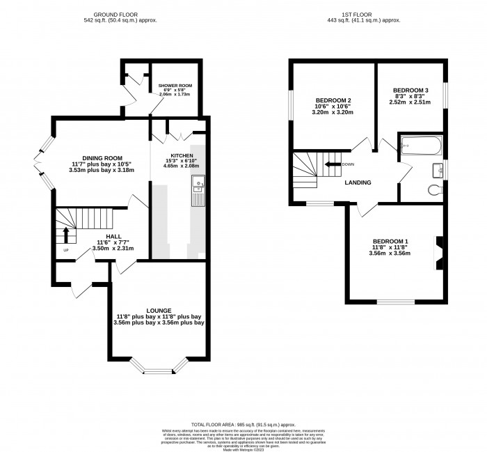 Floorplan for Nettleham Road, Uphill, Lincoln