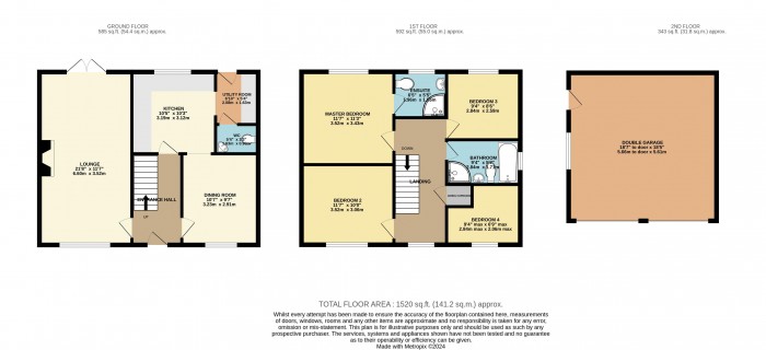 Floorplan for Chestnut Close, Nocton, Lincoln