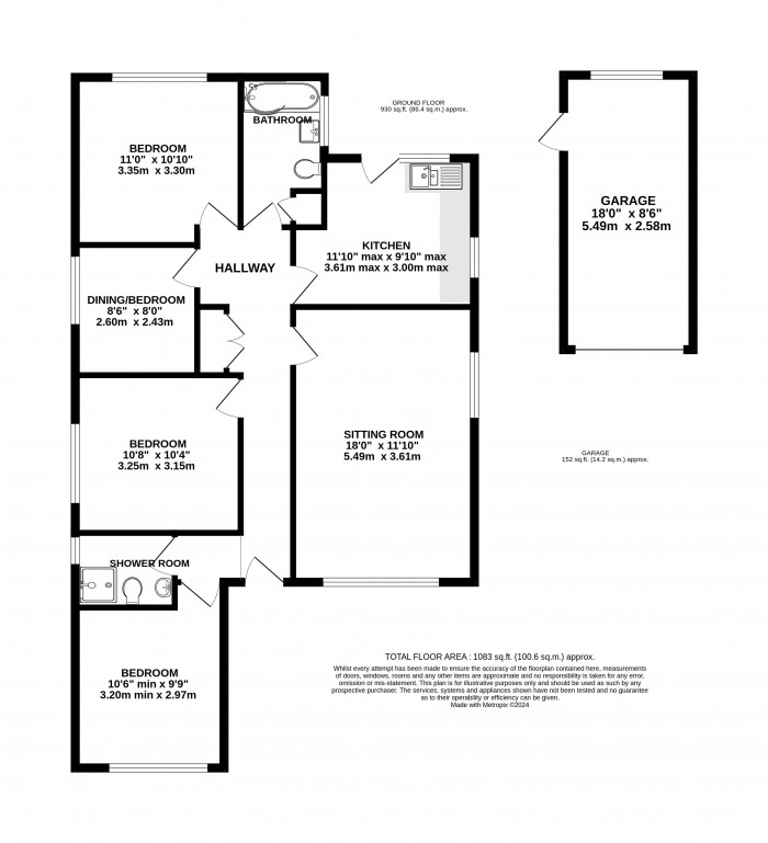 Floorplan for Ryland Road, Welton, Lincoln