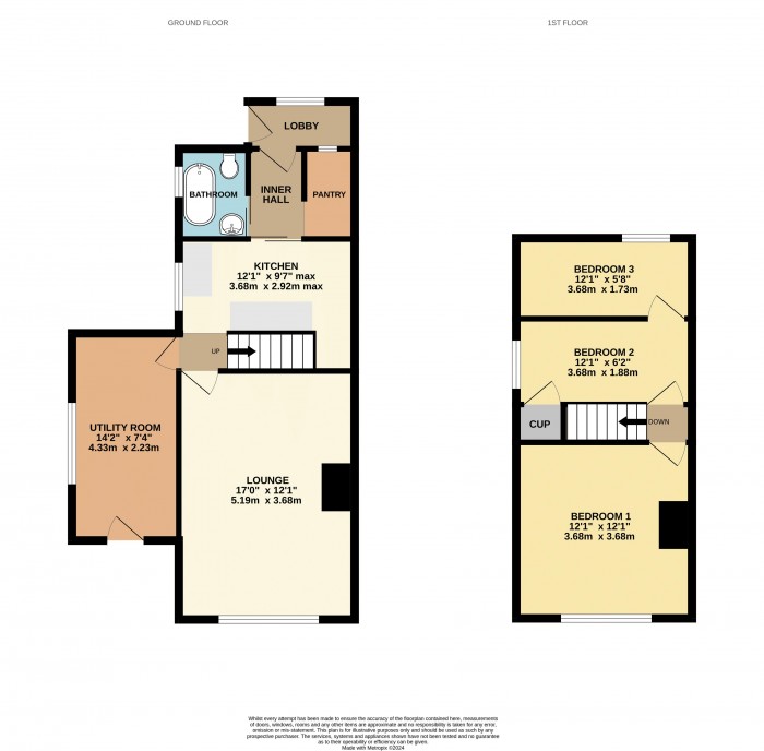 Floorplan for Queensway, Scunthorpe