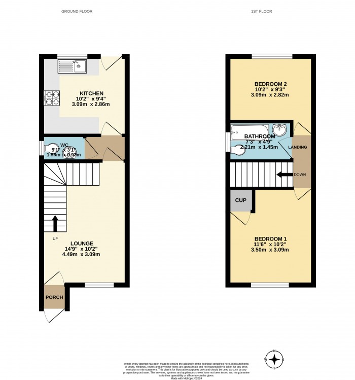 Floorplan for Temple Road, Scunthorpe