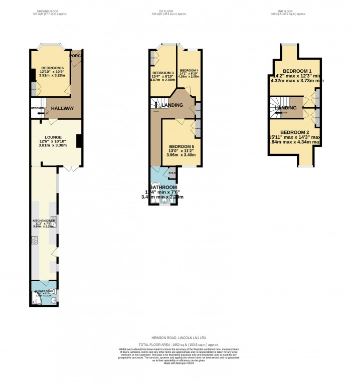 Floorplan for Hewson Road, West End, Lincoln