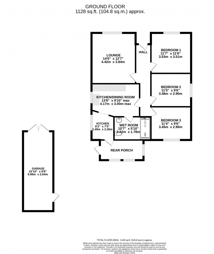 Floorplan for Station Road, Waddington, Lincoln