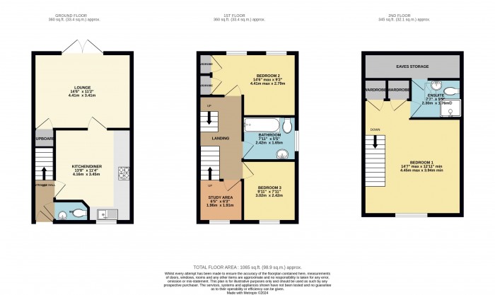 Floorplan for Appleby Way, Lincoln