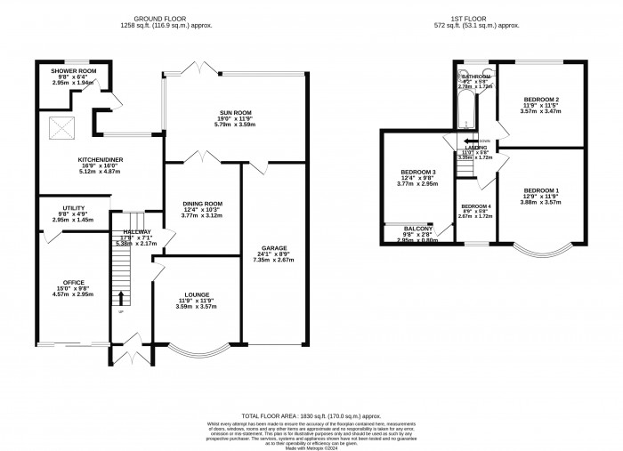 Floorplan for Bunkers Hill, Lincoln