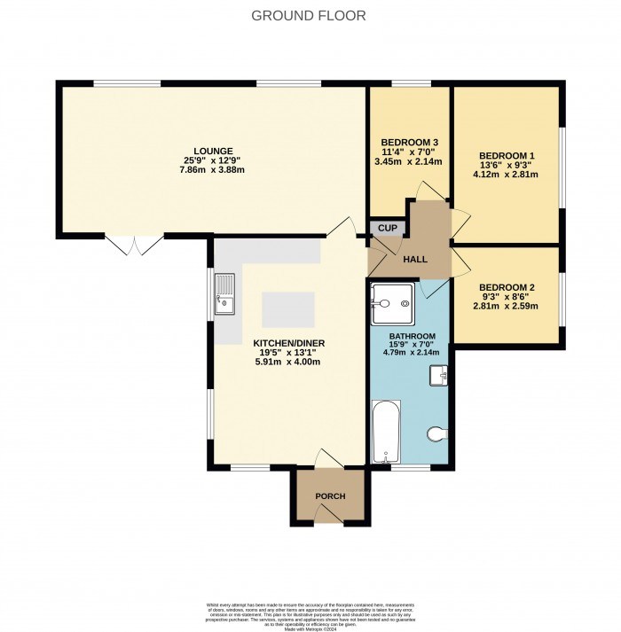 Floorplan for St. Barbaras Crescent, Burton Upon Stather