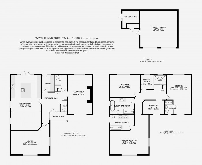 Floorplan for Hollowgate Hill, Gainsborough