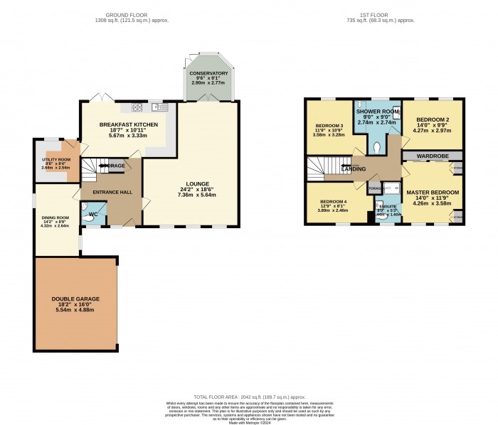 Floorplan for Grosvenor Avenue, Forest Park, Lincoln