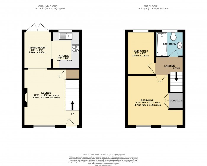 Floorplan for Cotton-Smith Way, Nettleham, Lincoln