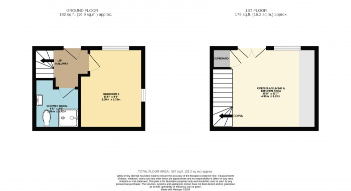 Floorplan for Blackbird Way, Witham St Hughs, Lincoln