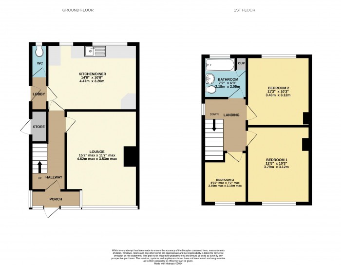 Floorplan for Lancaster Road, Ashby