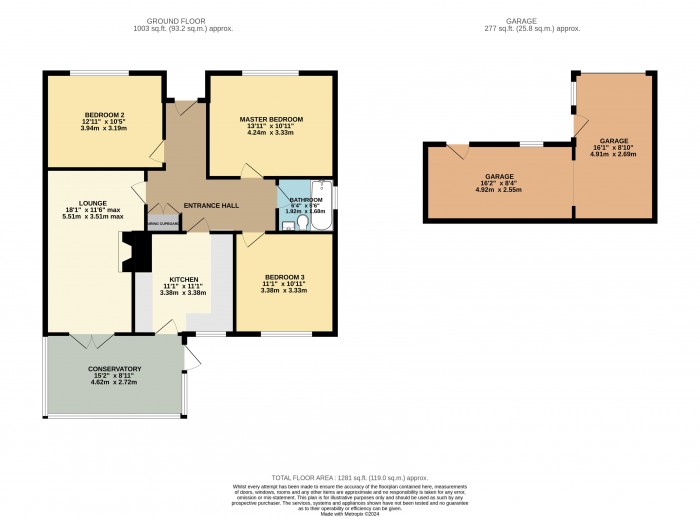 Floorplan for St. Lukes Close, Cherry Willingham, Lincoln