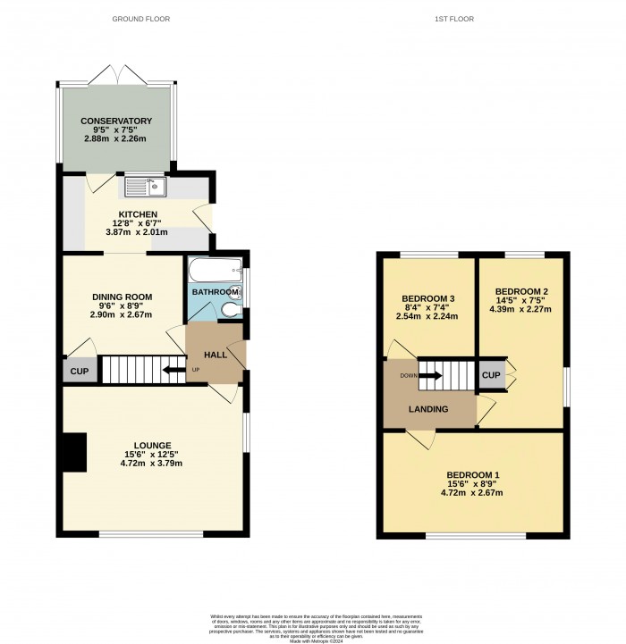Floorplan for Woodclose Road, Scunthorpe