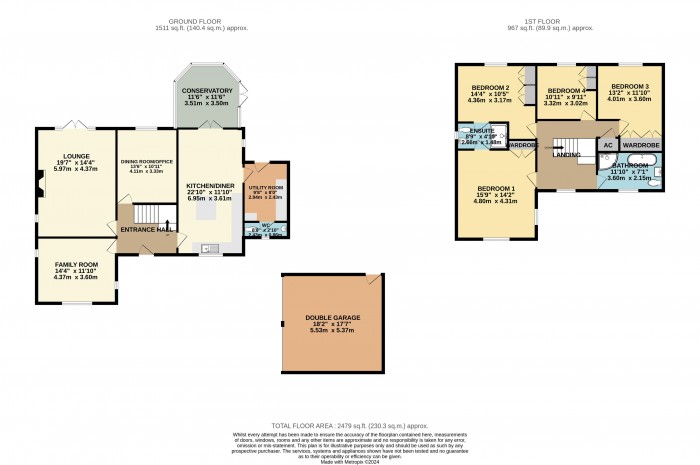 Floorplan for Park Lane, Heighington, Lincoln