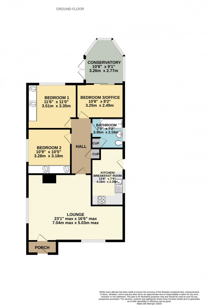 Floorplan for High Street West, Scotter