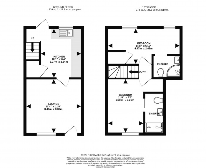 Floorplan for St. Faiths Street, Lincoln