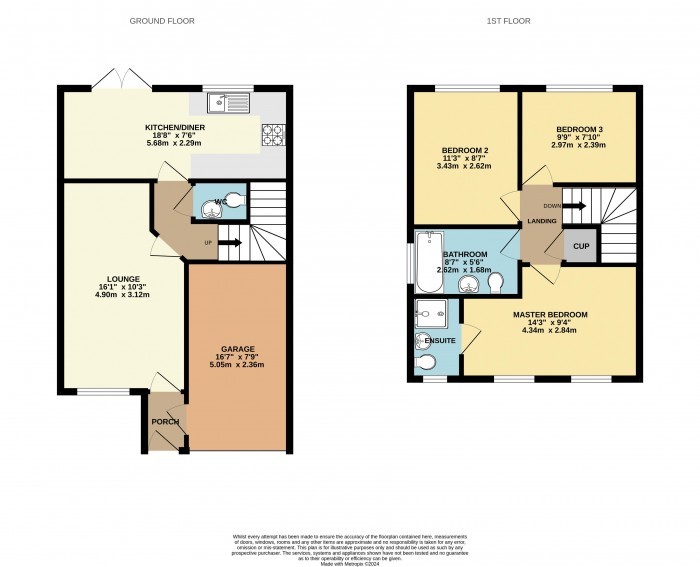 Floorplan for Turnstone Drive, Scunthorpe