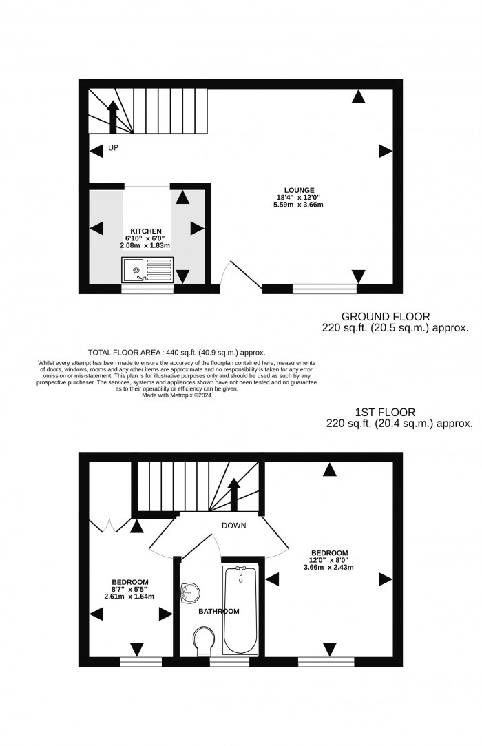 Floorplan for Portland Street, Lincoln