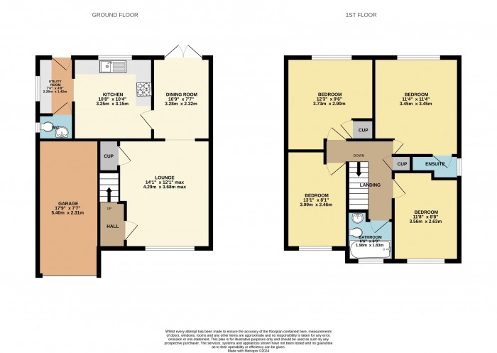 Floorplan for Sunningdale Way, Gainsborough