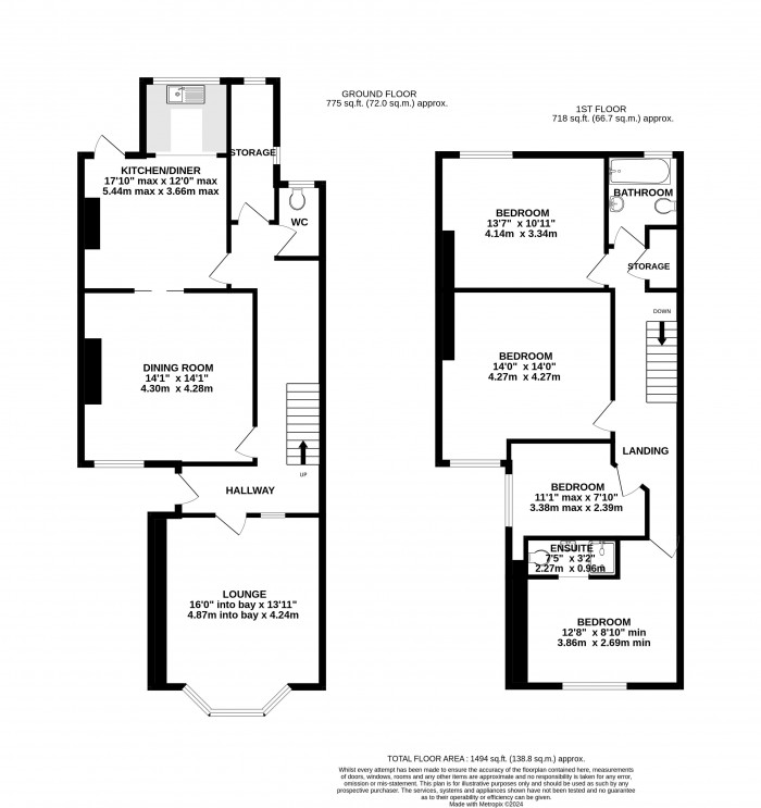 Floorplan for Brant Road, Lincoln