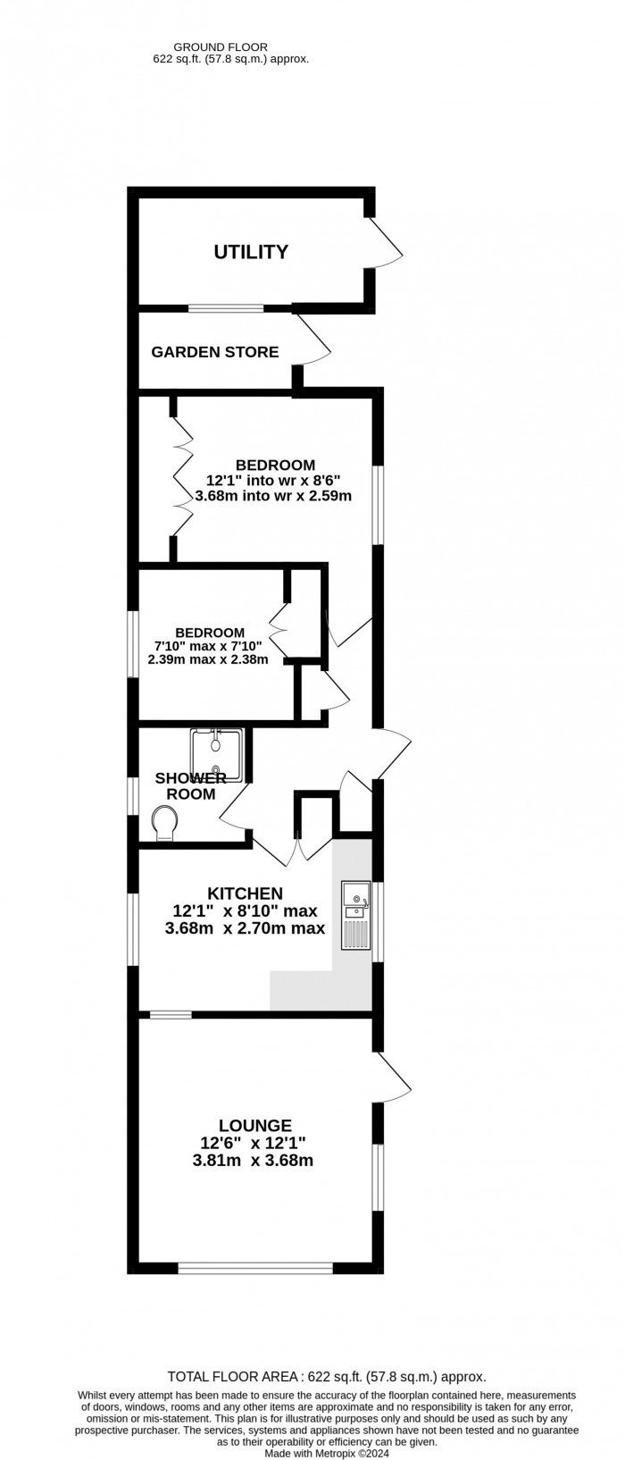 Floorplan for The Elms, Torksey, Lincoln