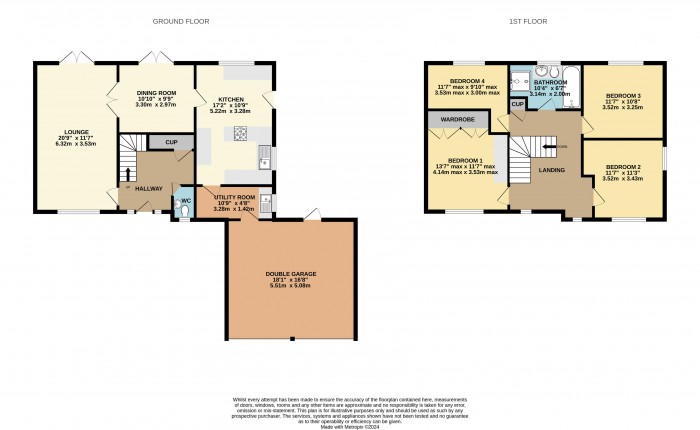 Floorplan for The Hawthorns, 14 Trentside, Derrythorpe, DN17 3JB