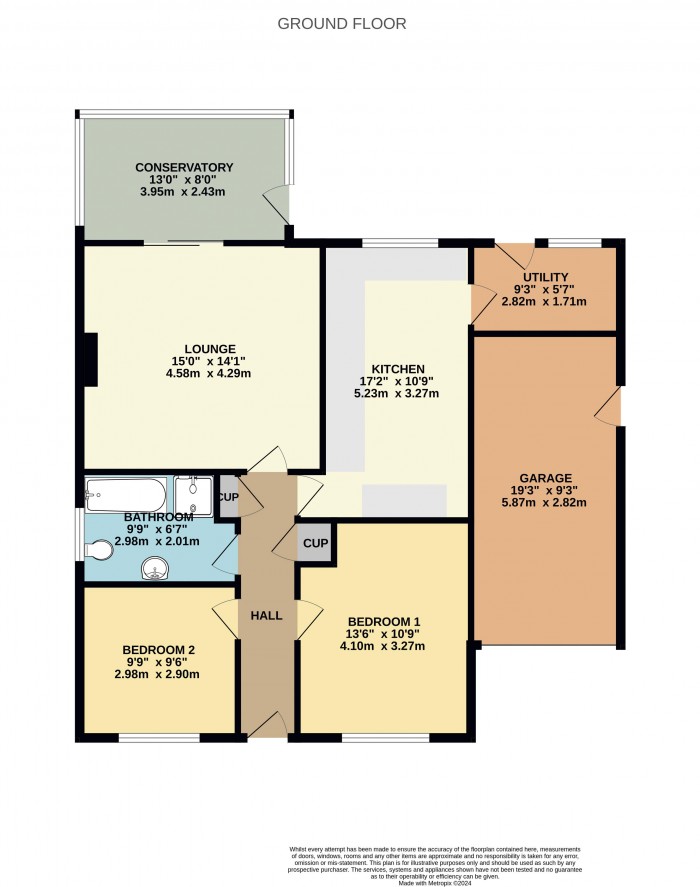 Floorplan for Winchester Drive, Bottesford