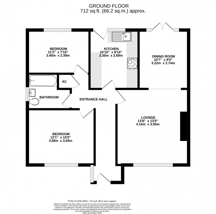 Floorplan for Thornton Way, Cherry Willingham, Lincoln